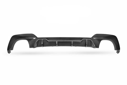 BMW 3 Series M340i 330i (With M-package Bumper, Does Not Fit Base Model Bumper) Pre-LCI G20 G21 2019 2020 2021 2022 with Aftermarket Parts - MP Sports Rear Diffuser Pre-preg Carbon Fiber from Aero Republic