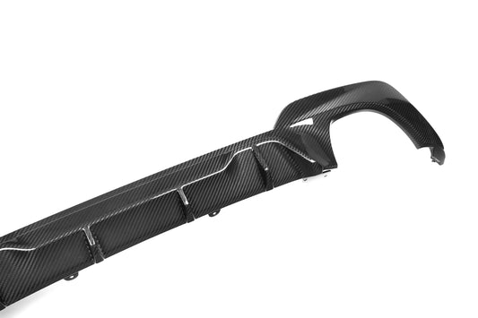 BMW 3 Series M340i 330i (With M-package Bumper, Does Not Fit Base Model Bumper) Pre-LCI G20 G21 2019 2020 2021 2022 with Aftermarket Parts - MP Sports Rear Diffuser Pre-preg Carbon Fiber from Aero Republic