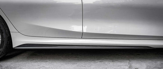 BMW 3 Series M340i 330i (With M-package Bumper, Does Not Fit Base Model Bumper) Pre-LCI G20 G21 2019 2020 2021 2022 with Aftermarket Parts - MP Sports Side Skirts Pre-preg Carbon Fiber from Aero Republic