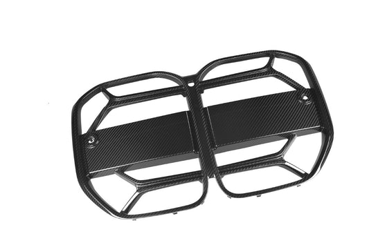 BMW 4 Series M440 430 G22 G23 2020 2021 2022 2023 2024 with Aftermarket Parts - CSL / Without ACC & CSL / With ACC Front Kidney Grill Pre-preg Carbon Fiber from Aero Republic