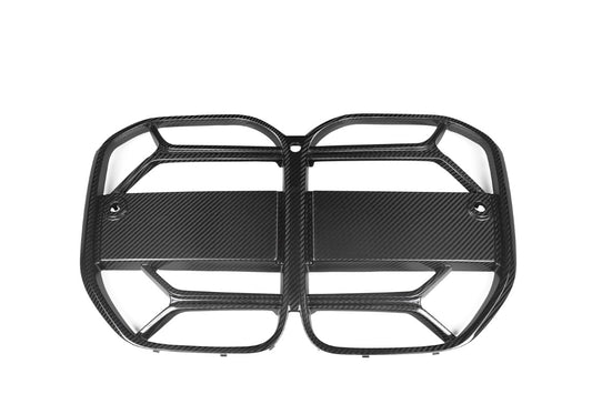BMW 4 Series M440 430 G22 G23 2020 2021 2022 2023 2024 with Aftermarket Parts - CSL / Without ACC & CSL / With ACC Front Kidney Grill Pre-preg Carbon Fiber from Aero Republic