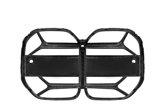 BMW 4 Series M440 430 G22 G23 2020 2021 2022 2023 2024 with Aftermarket Parts - CSL / Without ACC & CSL / With ACC Front Kidney Grill Pre-preg Carbon Fiber from Aero Republic