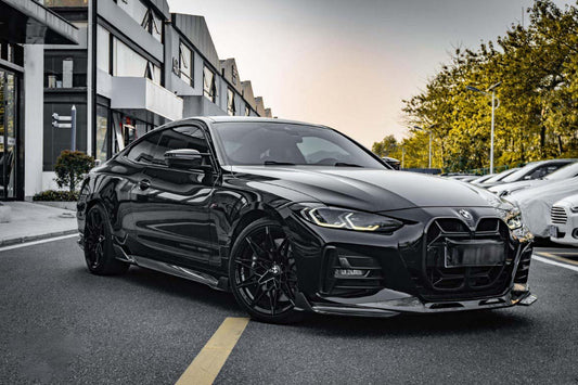 BMW 4 Series M440 430 G22 G23 2020 2021 2022 2023 2024 with Aftermarket Parts - CSL / Without ACC & CSL / With ACC Front Kidney Grill Pre-preg Carbon Fiber from Aero Republic