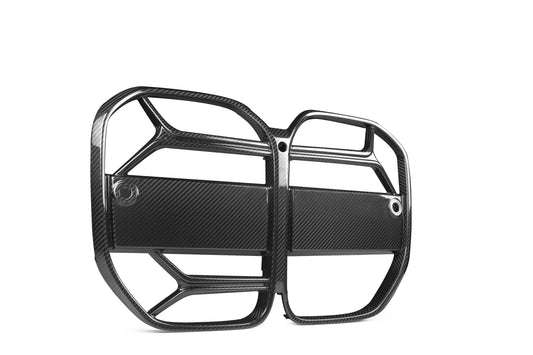 BMW 4 Series M440 430 G22 G23 2020 2021 2022 2023 2024 with Aftermarket Parts - CSL / Without ACC & CSL / With ACC Front Kidney Grill Pre-preg Carbon Fiber from Aero Republic