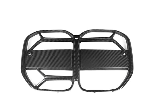 BMW 4 Series M440 430 G22 G23 2020 2021 2022 2023 2024 with Aftermarket Parts - CSL / Without ACC & CSL / With ACC Front Kidney Grill Pre-preg Carbon Fiber from Aero Republic