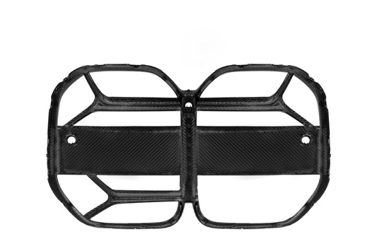 BMW 4 Series M440 430 G22 G23 2020 2021 2022 2023 2024 with Aftermarket Parts - CSL / Without ACC & CSL / With ACC Front Kidney Grill Pre-preg Carbon Fiber from Aero Republic