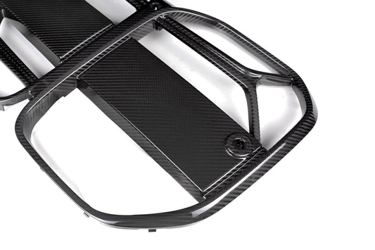 BMW 4 Series M440 430 G22 G23 2020 2021 2022 2023 2024 with Aftermarket Parts - CSL / Without ACC & CSL / With ACC Front Kidney Grill Pre-preg Carbon Fiber from Aero Republic