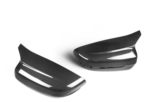 BMW 4 Series M440 430 G22 G23 2020-2021 (Right Hand Drive Only) & 4 Series 430 G22 G23 G26 2022-ON Right Hand Drive Only) & I4 e Drive 40 G26 2022-ON (Right Hand Drive Only) with Aftermarket Parts - F9X Style / RHD Replacement Mirror Caps Pre-preg Carbon Fiber from Aero Republic
