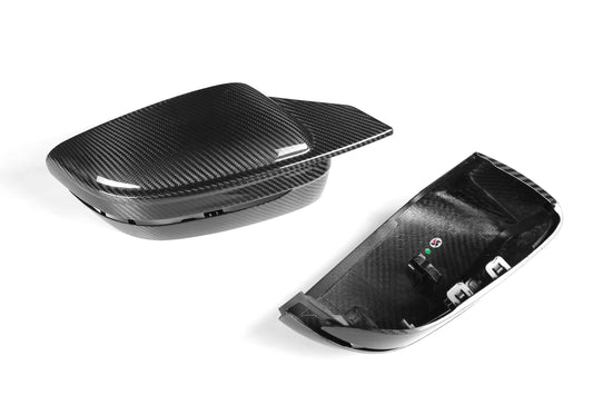 BMW 4 Series M440 430 G22 G23 2020 2021 & 4 Series 430 G22 G23 G26 2022-ON & I4 e Drive 40 G26 2022-ON LHD (Left Hand Drive Only) & RHD (Right Hand Drive Only) with Aftermarket Parts - G8X M Style / LHD & RHD Replacement Mirror Caps Pre-preg Carbon Fiber from Aero Republic