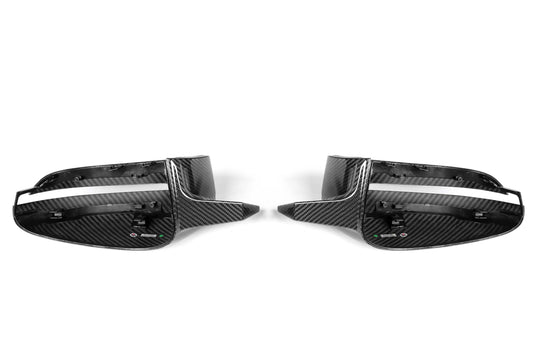 BMW 4 Series M440 430 G22 G23 2020 2021 & 4 Series 430 G22 G23 G26 2022-ON & I4 e Drive 40 G26 2022-ON LHD (Left Hand Drive Only) & RHD (Right Hand Drive Only) with Aftermarket Parts - G8X M Style / LHD & RHD Replacement Mirror Caps Pre-preg Carbon Fiber from Aero Republic