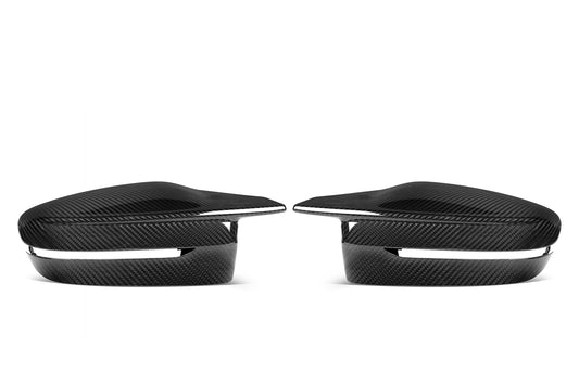 BMW 4 Series M440 430 G22 G23 2020 2021 & 4 Series 430 G22 G23 G26 2022-ON & I4 e Drive 40 G26 2022-ON LHD (Left Hand Drive Only) & RHD (Right Hand Drive Only) with Aftermarket Parts - G8X M Style / LHD & RHD Replacement Mirror Caps Pre-preg Carbon Fiber from Aero Republic