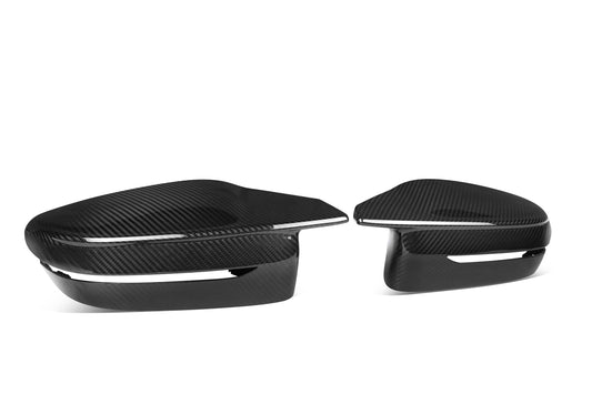 BMW 4 Series M440 430 G22 G23 2020 2021 & 4 Series 430 G22 G23 G26 2022-ON & I4 e Drive 40 G26 2022-ON LHD (Left Hand Drive Only) & RHD (Right Hand Drive Only) with Aftermarket Parts - G8X M Style / LHD & RHD Replacement Mirror Caps Pre-preg Carbon Fiber from Aero Republic