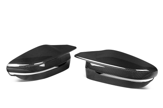 BMW 4 Series M440 430 G22 G23 2020 2021 & 4 Series 430 G22 G23 G26 2022-ON & I4 e Drive 40 G26 2022-ON LHD (Left Hand Drive Only) & RHD (Right Hand Drive Only) with Aftermarket Parts - G8X M Style / LHD & RHD Replacement Mirror Caps Pre-preg Carbon Fiber from Aero Republic