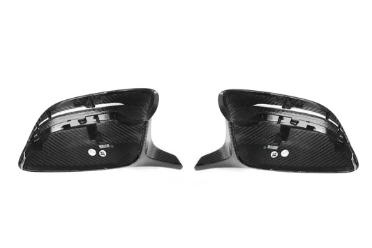 BMW 4 Series M440 430 G22 G23 2020 2021 (Left Hand Drive Only) & 430 G22 G23 G26 2022-ON (Left Hand Drive Only) & I4 eDrive 40 G26 2022-ON (Left Hand Drive Only) with Aftermarket Parts - OE Style & F9X Style / LHD Replacement Mirror Caps Carbon Fiber from Aero Republic