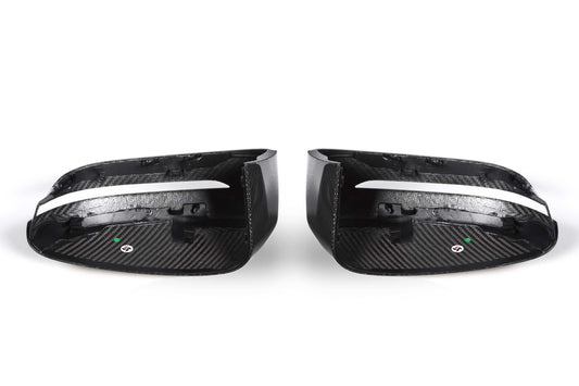 BMW 4 Series M440 430 G22 G23 2020 2021 (Left Hand Drive Only) & 430 G22 G23 G26 2022-ON (Left Hand Drive Only) & I4 eDrive 40 G26 2022-ON (Left Hand Drive Only) with Aftermarket Parts - OE Style & F9X Style / LHD Replacement Mirror Caps Carbon Fiber from Aero Republic
