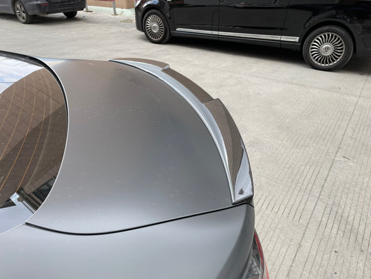 BMW 4 Series M440 430 G22 2020 2021 2022 2023 2024 & M4 G82 2021 2022 2023 2024 with Aftermarket Parts - M4 Style Rear Lip Spoiler Pre-preg Carbon Carbon Fiber from Aero Republic