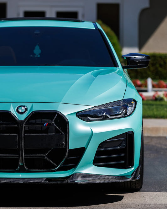 BMW 4 Series Gran Coupe M440 430 G26 2020 2021 2022 2023 2024 with Aftermarket Parts - CSL / Without ACC & CSL / With ACC Front Kidney Grill Pre-preg Carbon Fiber from Aero Republic