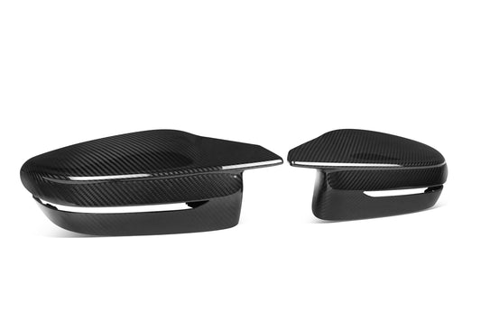 BMW 4 Series M440 G22 G23 G26 2022-ON LHD (Left Hand Drive Only) & I4 e Drive 40 G26 2022-ON LHD (Left Hand Drive Only) with Aftermarket Parts - OE Style Replacement Mirror Caps Pre-preg Carbon Fiber from Aero Republic