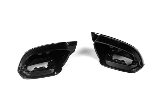 BMW 4 Series M440 G22 G23 G26 2022-ON LHD (Left Hand Drive Only) & I4 e Drive 40 G26 2022-ON LHD (Left Hand Drive Only) with Aftermarket Parts - G8X Style / LHD Replacement Mirror Caps Carbon Fiber from Aero Republic