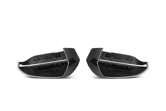 BMW 5 Series 530 540 & i5 e/x Drive40 M60 G60 G61 2024-ON LHD (Left Hand Drive) with Aftermarket Parts - OE Style / LHD Replacement Mirror Caps Pre-preg Carbon Fiber from Aero Republic