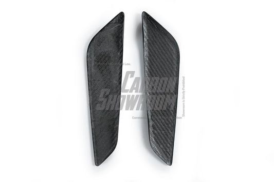 BMW 5 Series M550i 540i G30 (Fits both Pre-LCI & LCI) 2017 2018 2019 2020 2021 2022 2023 with Aftermarket Parts - OE Style Front Fender Vent Trim Carbon Fiber from Aero Republic