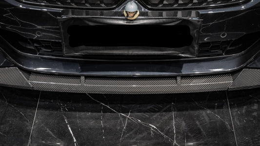 BMW 5 Series M550i 540i LCI G30 2021 2022 2023 with Aftermarket Parts - MP Style Front Lip Carbon Fiber from Aero Republic