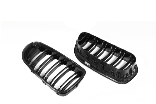 BMW 6 Series 650i 640i 640d F06 F12 F13 (Both Fits Pre-LCI & LCI) 2011 2012 2013 2014 2015 2016 2017 2018 & M6 F12 2013 2014 2015 2016 2017 2018 2019 with Aftermarket Parts - Dual Slat Front Kidney Grill Pre-preg Carbon Fiber from Aero Republic