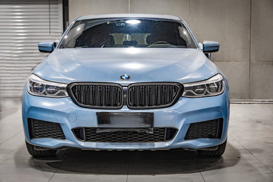 BMW 6 Series Gran Turismo GT 640i 630i 640d 630d 620d Pre-LCI G32 2017 2018 2019 2020 with Aftermarket Parts - Dual Slat Front Kidney Grill Pre-preg Carbon Fiber from Aero Republic