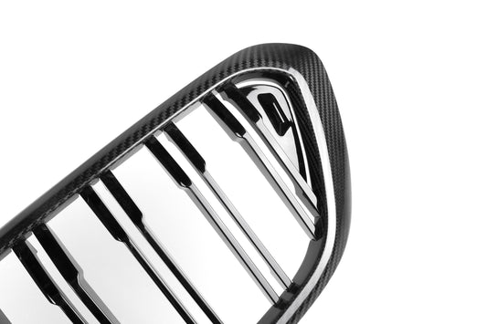 BMW 6 Series Gran Turismo GT 640i 630i 640d 630d 620d Pre-LCI G32 2017 2018 2019 2020 with Aftermarket Parts - Dual Slat Front Kidney Grill Pre-preg Carbon Fiber from Aero Republic