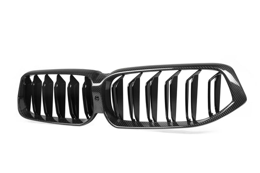 BMW 6 Series Gran Turismo GT 640i 630i 640d 630d xDrive 620d LCI G32 2021 2022 2023 with Aftermarket Parts - Dual Slat Front Kidney Grill Pre-preg Carbon Fiber from Aero Republic