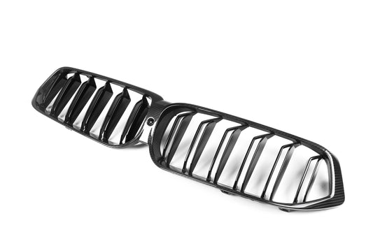 BMW 6 Series Gran Turismo GT 640i 630i 640d 630d xDrive 620d LCI G32 2021 2022 2023 with Aftermarket Parts - Dual Slat Front Kidney Grill Pre-preg Carbon Fiber from Aero Republic