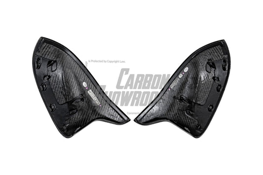 BMW X3M X3MC F97 & X4M X4MC F98 2019 2020 2021 (Fits Both Pre-LCI & LCI) 2020 2021 2022 2023 2024 with Aftermarket Parts - OE Style Replacement Mirror Caps Pre-preg Carbon Fiber from Aero Republic