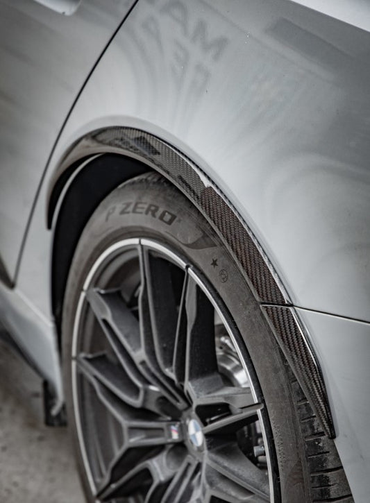 BMW I4 M50 / e Drive 40 G26 2022 2023 2024 & 4 Series Gran Coupe M440i 430i G26 2022 2023 2024 with Aftermarket Parts - MP Style Wheel Arches Fender Flares Pre-preg Carbon Fiber / FRP from Aero Republic