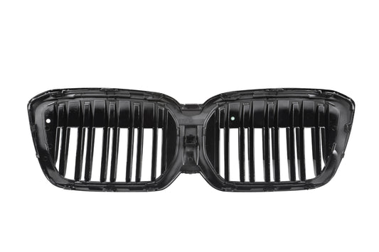 BMW IX3 BEV G08 LCI 2022-ON with Aftermarket Parts - Dual Slat Front Kidney Grill Carbon Fiber from Aero Republic