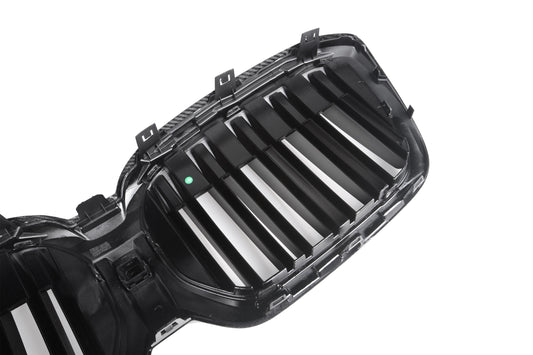 BMW IX3 BEV G08 LCI 2022-ON with Aftermarket Parts - Dual Slat Front Kidney Grill Carbon Fiber from Aero Republic