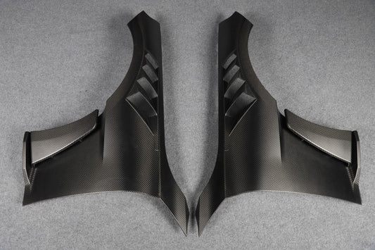 BMW M2C M2 G87 2023-ON with Aftermarket Parts - N style Front Fenders & Liners Dry Pre-preg Carbon Fiber from Aero Republic