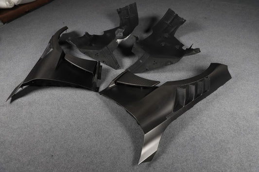 BMW M2C M2 G87 2023-ON with Aftermarket Parts - N style Front Fenders & Liners Dry Pre-preg Carbon Fiber from Aero Republic