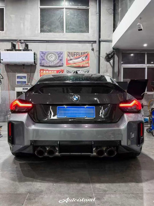 BMW M2C M2 G87 2023-ON & 2 Series M240i 230i G42 2022-ON with Aftermarket Parts - Vor Style Trunk Dry Pre-preg Carbon Fiber from Aero Republic
