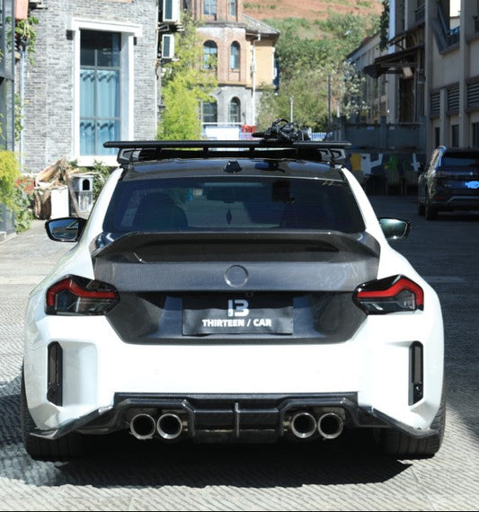 BMW M2C M2 G87 2023-ON & 2 Series M240i 230i G42 2022-ON with Aftermarket Parts - Vor Style Trunk Dry Pre-preg Carbon Fiber from Aero Republic