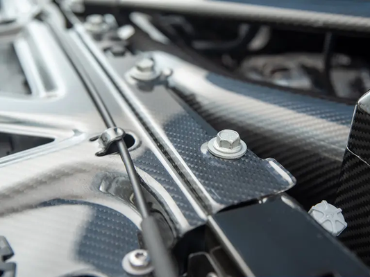 BMW M2C M2 G87 2023-ON with Aftermarket Parts - Front Upper Radiator Cooling Plate Dry Pre-preg Carbon Fiber from Aero Republic