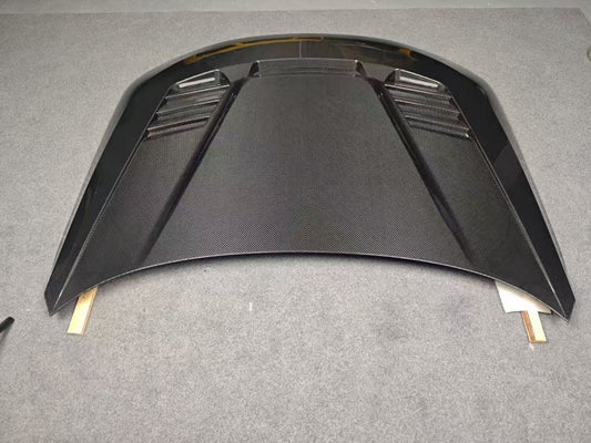 BMW M2C M2 G87 2023-ON & 2 Series M240i 230i G42 2022-ON with Aftermarket Parts - Vor Style Hood Dry Pre-preg Carbon Fiber from Aero Republic