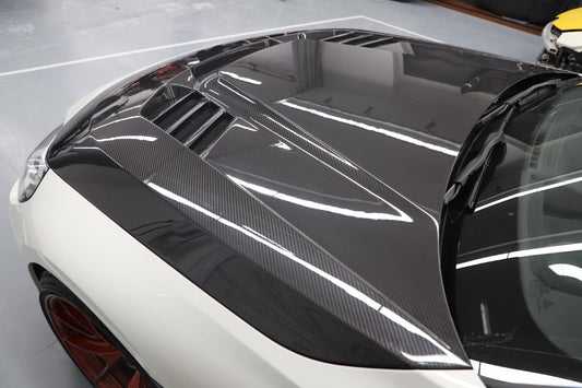 BMW M2C M2 G87 2023-ON & 2 Series M240i 230i G42 2022-ON with Aftermarket Parts - Vor Style Hood Dry Pre-preg Carbon Fiber from Aero Republic