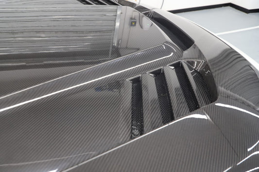 BMW M2C M2 G87 2023-ON & 2 Series M240i 230i G42 2022-ON with Aftermarket Parts - Vor Style Hood Dry Pre-preg Carbon Fiber from Aero Republic