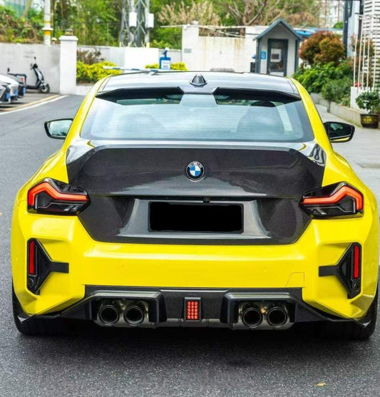 BMW M2CS M2 G87 2023-ON & 2 Series M240i 230i G42 2022-ON with Aftermarket Parts - CS Style Rear Trunk Dry Pre-preg Carbon Fiber / FRP from Aero Republic