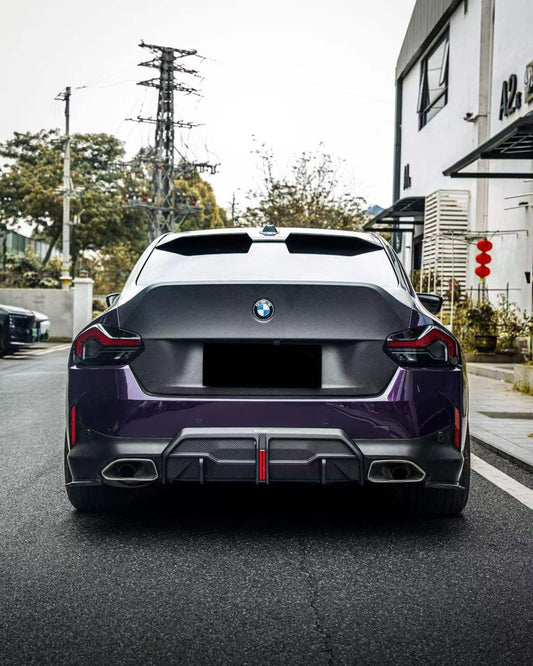 BMW M2CS M2 G87 2023-ON & 2 Series M240i 230i G42 2022-ON with Aftermarket Parts - CS Style Rear Trunk Dry Pre-preg Carbon Fiber / FRP from Aero Republic