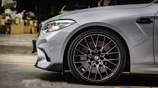 BMW M2 Competition M2C F87 2019 2020 2021 with Aftermarket Parts - MP Style Front Lip Pre-preg Carbon Fiber from Aero Republic