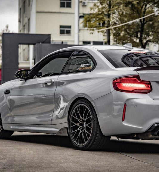 BMW M2 M2C F87 2016 2017 2018 2019 2020 2021 with Aftermarket Parts - MP Style Side Skirt Winglets Pre-preg Carbon Fiber from Aero Republic
