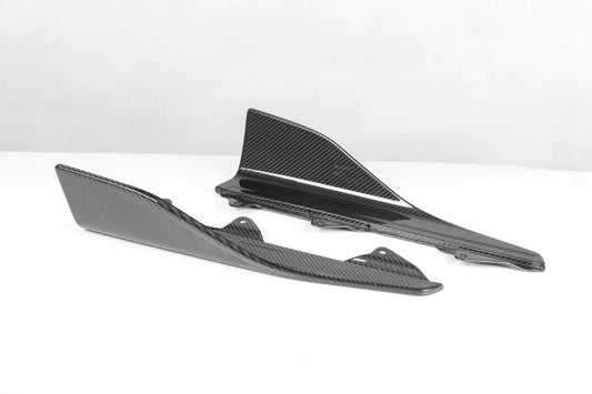 BMW M2 M2C F87 2016 2017 2018 2019 2020 2021 with Aftermarket Parts - MP Style Side Skirt Winglets Pre-preg Carbon Fiber from Aero Republic