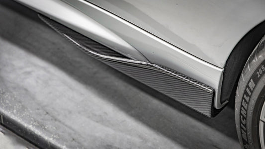 BMW M2 M2C F87 2016 2017 2018 2019 2020 2021 with Aftermarket Parts - MP Style Side Skirt Winglets Pre-preg Carbon Fiber from Aero Republic