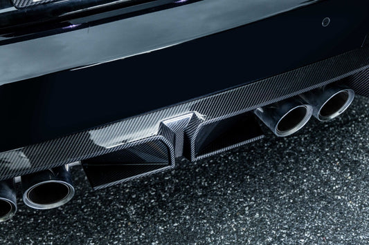 BMW M2 M2C G87 2023-ON with Aftermarket Parts - CS Style Rear Diffuser Dry Pre-preg Carbon Fiber from Aero Republic